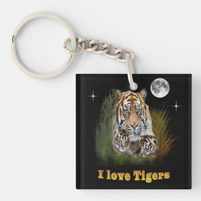 Llavero Me encantan los Tigres (Frente)