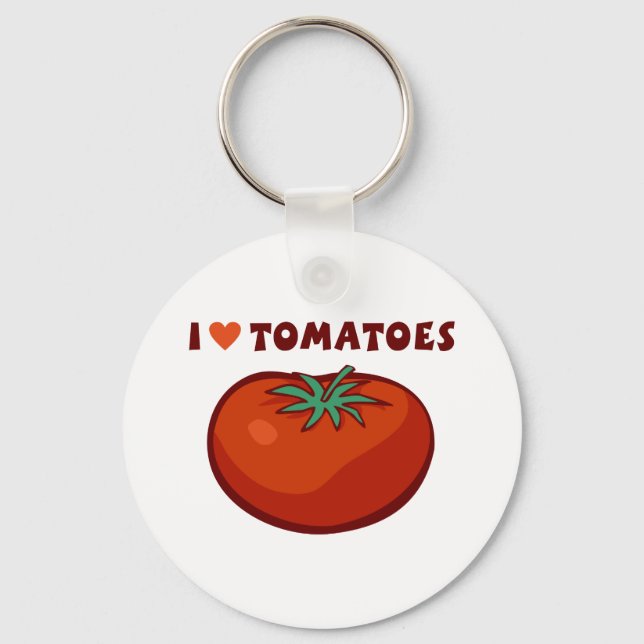 Llavero Me encantan los tomates (Anverso)