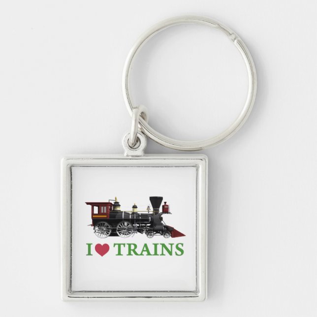 Llavero Me encantan los trenes (Frente)