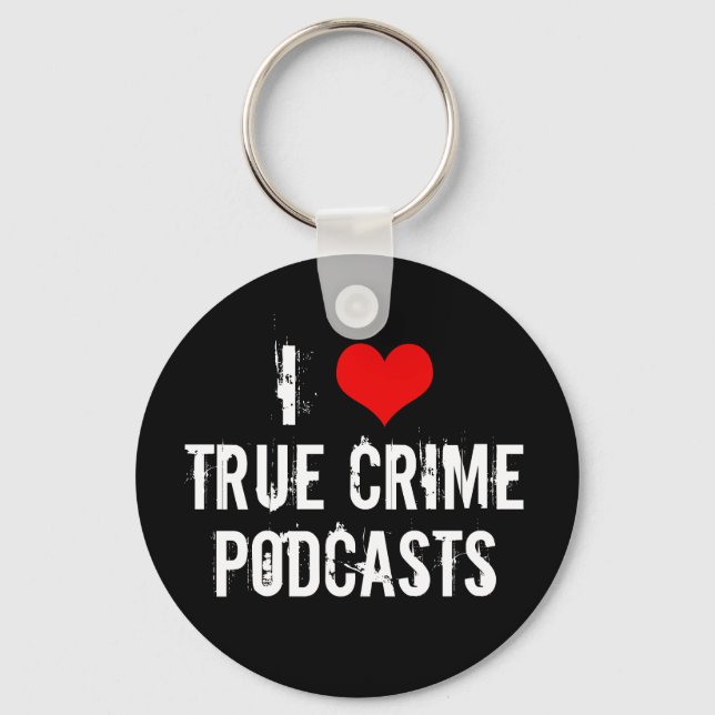 Llavero Me Encantan Los Verdaderos Podcasts Criminales (Anverso)