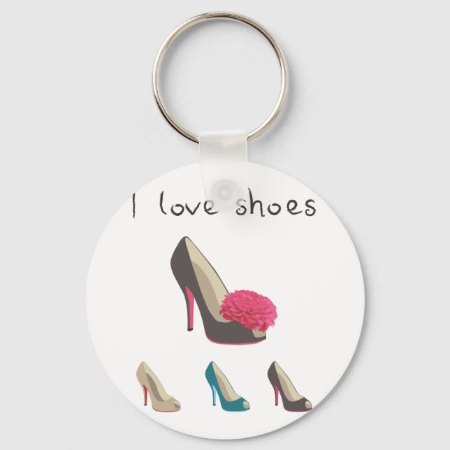 Llavero Me encantan los zapatos (Anverso)