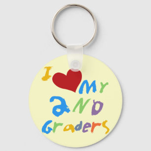 Llavero Me encantan mis camisetas y regalos de 2º Graders