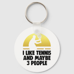 Llavero Me Gusta El Tenis Tal Vez 3 Camisas De Tenis Tee
