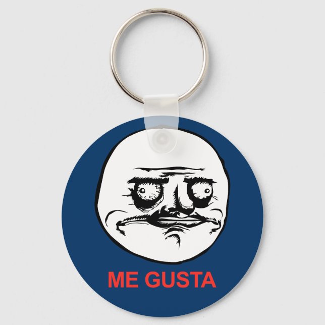 Llavero Me Gusta Face Meme (Anverso)