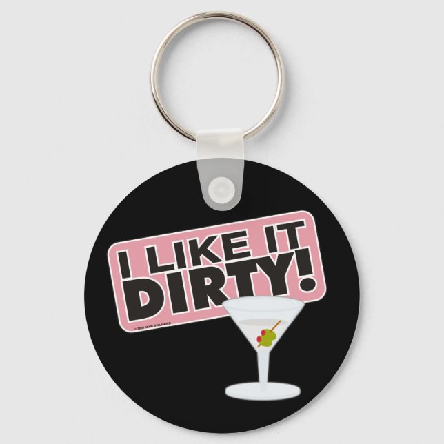 Llavero Me gusta la cadena de teclas sucias (Anverso)