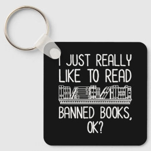Llavero Me Gusta Leer Libros Prohibidos, ¿De Acuerdo?