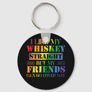 Llavero Me Gusta Mi Whiskey Directamente Pero Mis Amigos P