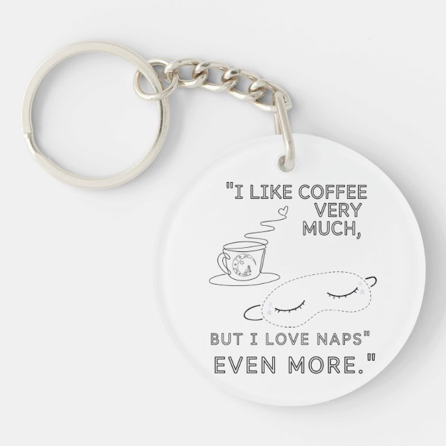 LLAVERO ME GUSTA MUCHO EL CAFÉ (Frente)
