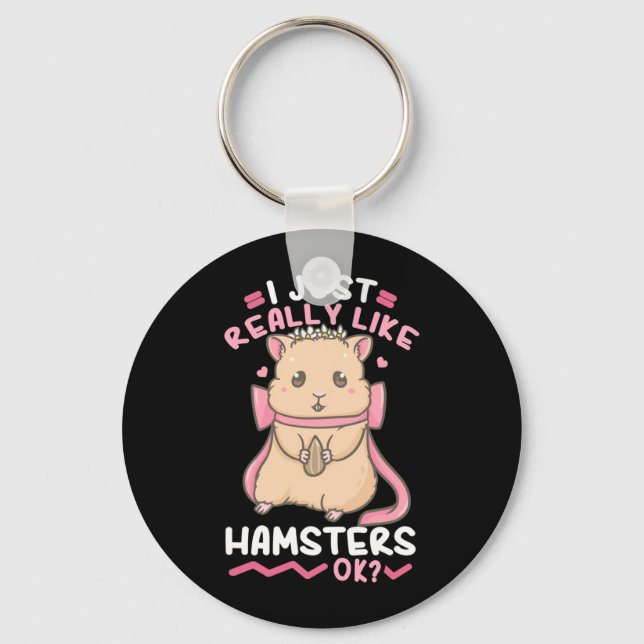 Llavero Me Gusta Realmente Hamsters Ok (Anverso)
