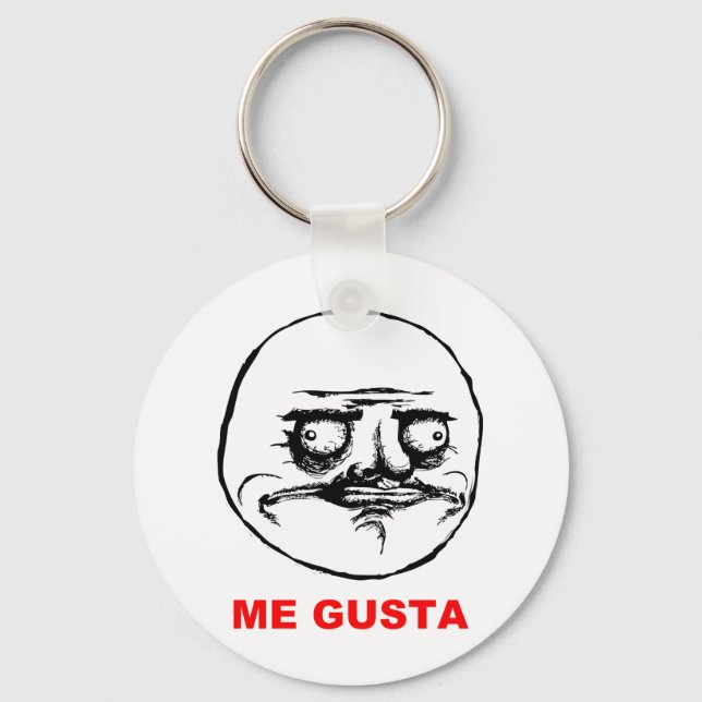 Llavero Me Gusta (texto) (Anverso)