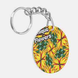 Llavero Me Gustan Las Flores Únicas