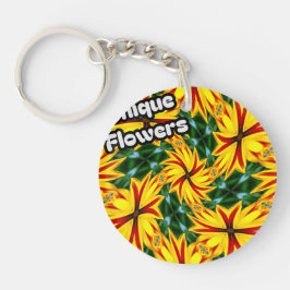 Llavero Me Gustan Las Flores Únicas