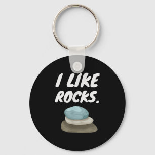 Llavero Me Gustan Las Rocas - Divertido Geólogo Miner Houn