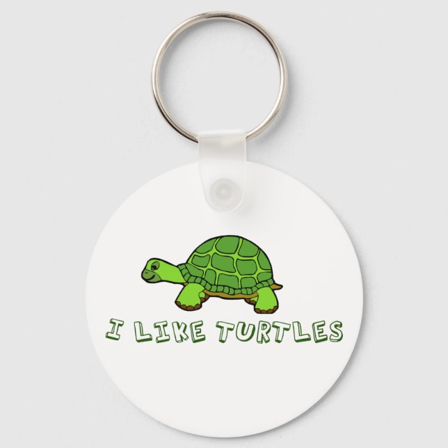 Llavero Me Gustan Las Tortugas (Anverso)