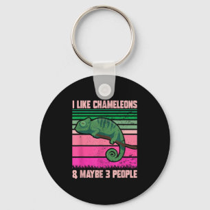 Llavero Me Gustan Los Chameleers Tal Vez 3 Personas Funny