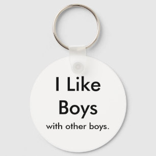 Llavero Me gustan los chicos, con otros chicos.