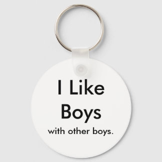 Llavero Me gustan los chicos, con otros chicos.
