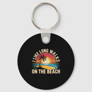 Llavero Me gustan los largos paseos por la playa Turista d