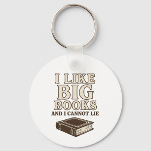 Llavero Me gustan los libros grandes y no puedo mentir - l