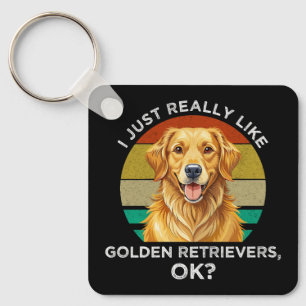 Llavero Me Gustan Mucho Los Retriever Dorados, ¡OK?