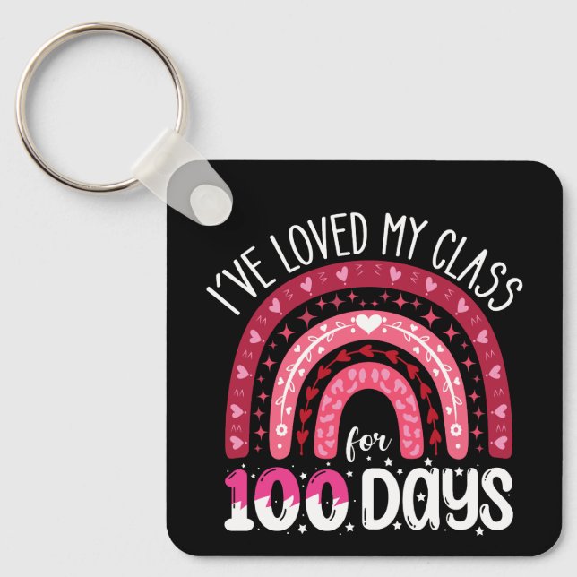 Llavero Me ha encantado mi clase durante 100 días de coleg (Anverso)