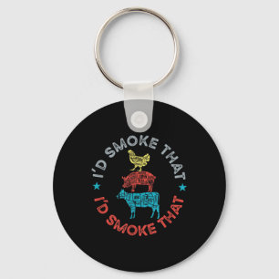 Llavero Me Humo Esa Graciosa Parrillada De Carne Bbq Smo