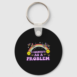 Llavero Me Identifico Como Un Problema Divertido Chiste De