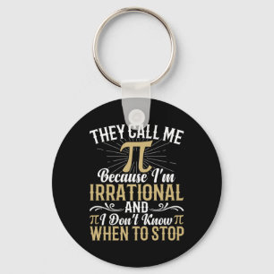 Llavero Me llaman Pi porque soy irracional - Matemáticas 3