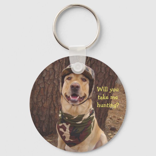 Llavero ¿Me Llevarás A Cazar? (Anverso)