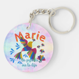 Llavero   'Me lo dijo un pajarito' – editable nombre foto 