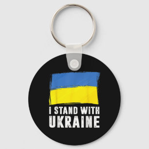 Llavero Me mantengo con Ucrania Bandera ucraniana Apoyo a