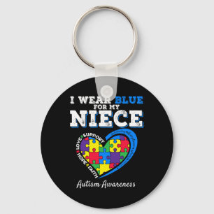 Llavero Me Pongo Azul Por Mi Niña Tía Tío Autism Awarene