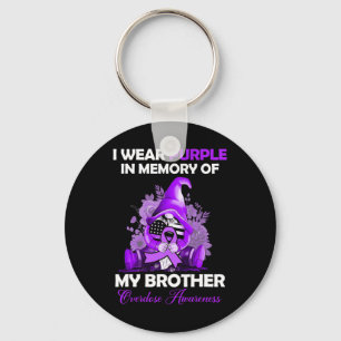 Llavero Me pongo morado por mi hermano Mes de Concienciaci