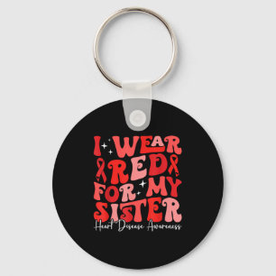 Llavero Me pongo rojo por mi hermana Retro Chd Conciencia