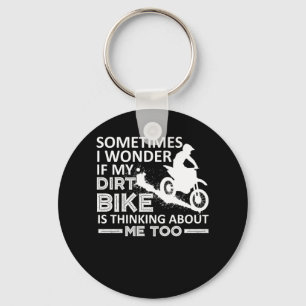 Llavero Me Pregunto si mi bicicleta sucia está pensando en