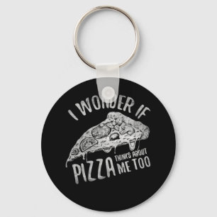 Llavero Me Pregunto Si Pizza También Piensa En Mí