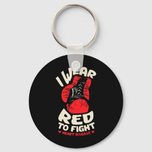 Llavero Me Visto De Rojo Para Luchar Contra Un Defecto De