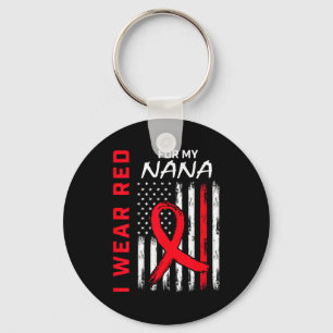 Llavero Me Visto de Rojo Por Mi Nana Conciencia de la Enfe