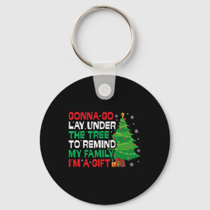 Llavero Me Voy a Acostar Debajo del Árbol Divertida Navida