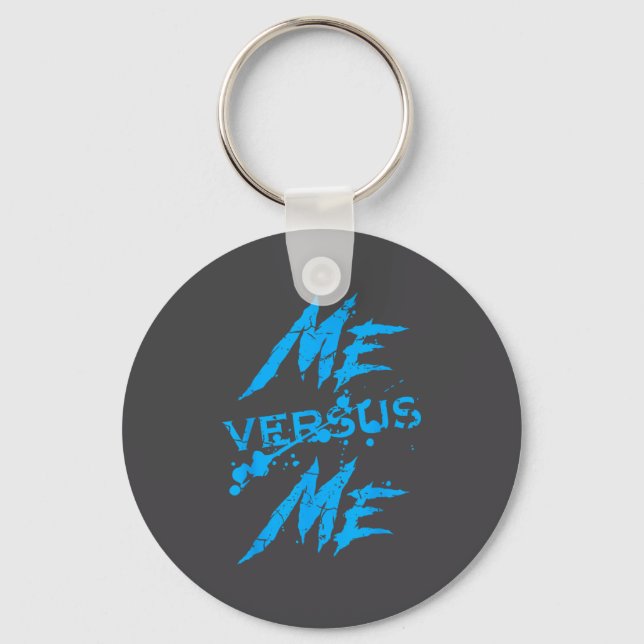 Llavero Me Vs Versus Me Motivational Insrational Gym Lover (Anverso)