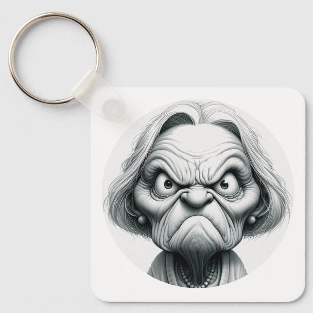 Llavero "Mean Nancy" Aluminum Keychain (Anverso)