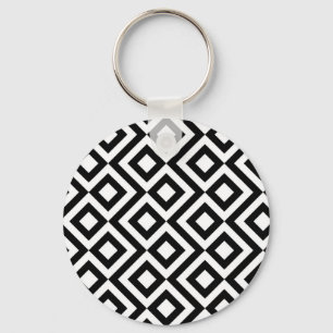 Llavero Meander negro y blanco
