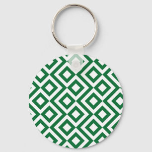 Llavero Meander verde y blanco