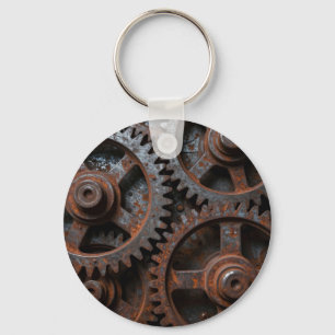 Llavero Mecanismo Industrial Oxidado