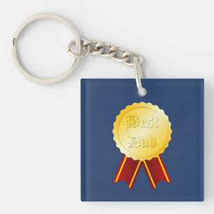 Llavero Medalla Cinta Mejor Papá Día del Padre
