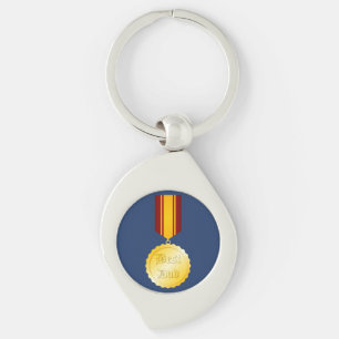 Llavero Medalla de broche del mejor papá Día del Padre