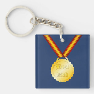 Llavero Medalla de Mejor Papá Día del Padre