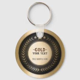 Llavero MEDALLA Dorada #1 Campeón IMPRESIÓN PERSONALIZADA 