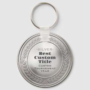 Llavero Medalla personalizada 3D realista editable foil pl