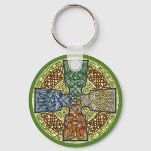 Llavero Medallón Elemental-Texturizado de la cruz céltic